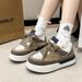 Thick Soled Trendy Round Toe Board For Women New Autumn Winter Low Cut Warm Comfortable Lace Up Fashionable Sports_vogvips.com