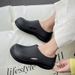Men Women Non-slip Oil-proof Graffiti Kitchen Waterproof Work Shoes Chef Master Restaurant Sandals_vogvips.com