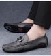 Men's Doudou Shoes Driving Shoes Low-top Pure Leather Surface Metal Trim Foot Cover Large Size Casual Shoes Small Leather Shoes_vogvips.com
