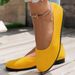 2022 Spring New European And American Style Large Size Round Toe Flat Women Loafers Sports Casual Shoes_vogvips.com