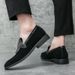 Regal Footwear 2025 New Fashion Large Size 48 Tassel Loafers Men Pin Buckle British Korean Leather Shoes_vogvips.com