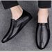 Men's Casual Loafers, Driving To Work, Soft-soled Soft Leather Men's Shoes, Lazy Men's Shoes_vogvips.com
