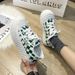 Spring New White Women's Linen Board Shoes, Korean Version, Casual And Versatile, Thick Soled, Low Cut, Lightweight_vogvips.com