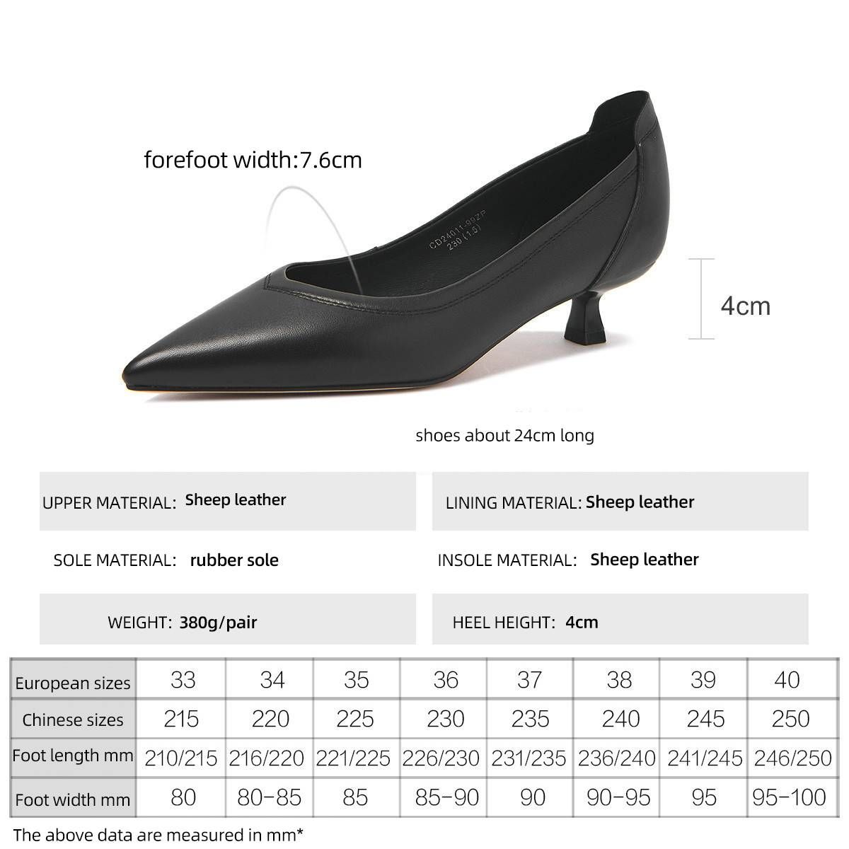 cameido Women's Pointed - Toe Low - Cut Heeled Pumps. Ideal For Spring, These Shoes Are Perfect For Professional Commuting And Work._vogvips.com