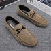 Unbeatable Quality Unbeatable Quality New Spring 2025 Bean For Lazy Men Driving Trendy Breathable Men's Casual Single Le Fu Shoes_vogvips.com