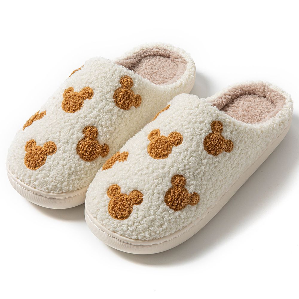 Fashion House Slippers For Women Men Winter Warm Home Comfy Cute Cartoon Indoor Slides Soft Sole Shoes Christmas Gifts_vogvips.com