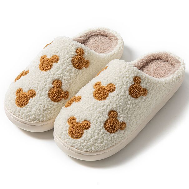 Fashion House Slippers For Women Men Winter Warm Home Comfy Cute Cartoon Indoor Slides Soft Sole Shoes Christmas Gifts_vogvips.com
