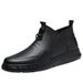 Wind Men's High-top Martin Boots Men's Wind Military Boots Fleece Thermal Boots Men's Casual Leather Shoes_vogvips.com