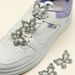 6pcs Fashion DIY Shoe Accessories Set Shoe Buckles, Butterfly Pattern Inlaid Pearls And Diamonds, Removable Accessories, Shoe Decorations_vogvips.com