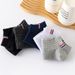 5 Pairs Thin Boat Socks Summer Blending Plain Color Mens Casual Breathable Sweat Absorbing Calibration_vogvips.com