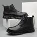 Fleece Thermal Men's Boots Martin Boots Men's Shoes Boots Men's Boots Medium Top Short Boots Casual Tooling Shoes_vogvips.com