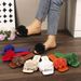 Floral-decorated Flat Sandals Available In Multiple Colors, Fashionable One-strap Sandals, Versatile For Beach And_vogvips.com