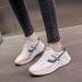 Genuine Leather White For Women 2025 Spring And Autumn Lightweight Running Sports Women's Sneakers Korean Style Shoes_vogvips.com