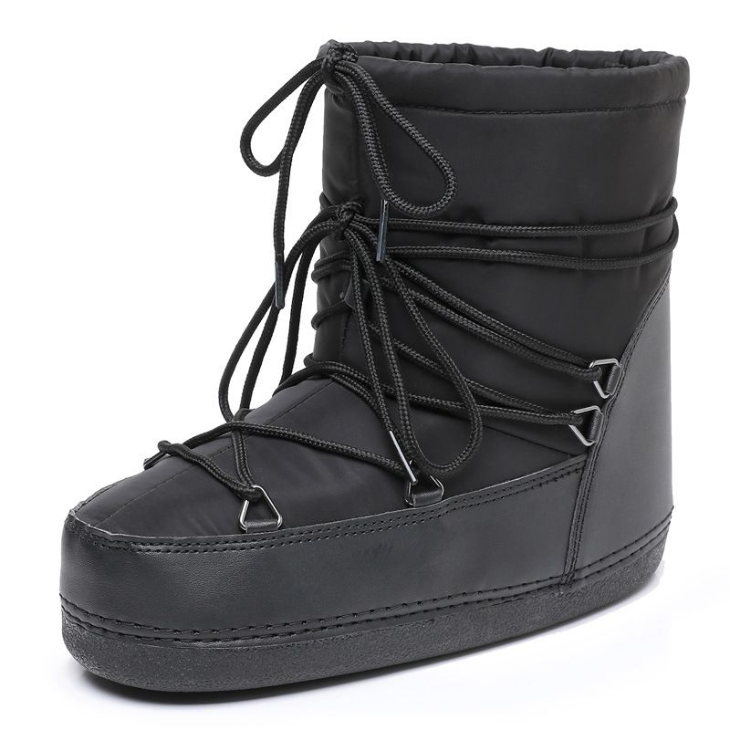 Waterproof Anti-Slip Winter Boots With Thick Insulation, Low-Cut Snow Boots For Daily Wear, Lightweight And Comfortable, Rubber Sole For Traction_vogvips.com