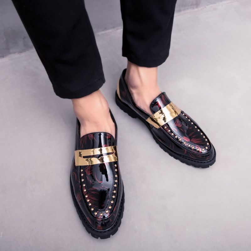 Men's Fashion Leather Shoes Low Top Outdoor Foot Cover Platform Shoes_vogvips.com