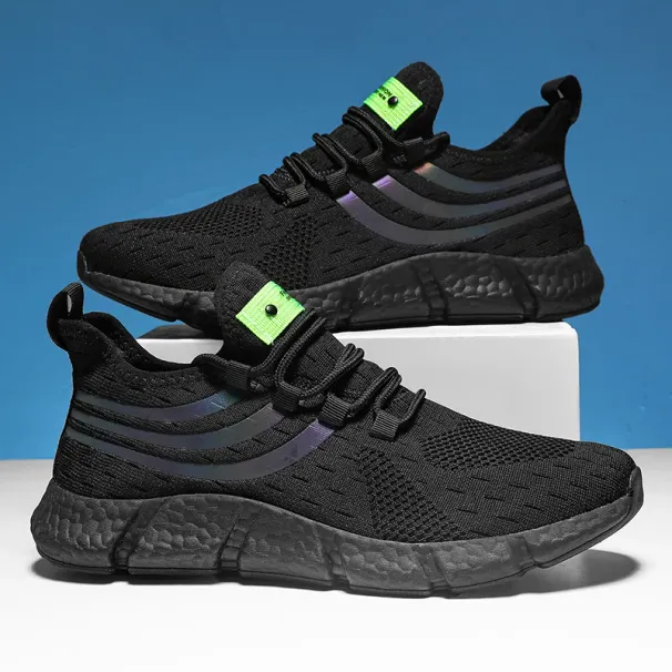 Men Casual Sports Breathable Lightweight Sneakers Anti-slip Flats Outdoor Running Walking Tenis Athletic Jogging Shoes_vogvips.com