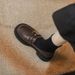 Soft-soled Loafers Women's Single Shoes British Platform-soled One-pedal Leather Shoes_vogvips.com