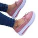 Women's Bullock plus-size women's shoes comfortable casual women's shoes round head lace-up single shoes_vogvips.com