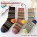 Striped Children's Mid Length Socks, Autumn And Winter Plush, Dopamine Color Contrast, Thickened Insulation, Pile Up_vogvips.com