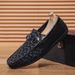 Summer Men's Casual Trendy Loafers Soft Leather Shoes with Soft Sole Stylish Prints High End Old Money Style_vogvips.com