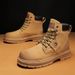 European Warm Series Yellow Winter Padded Men's High-top Work British Style Martin Boots Fleece Lined Leather Shoes_vogvips.com