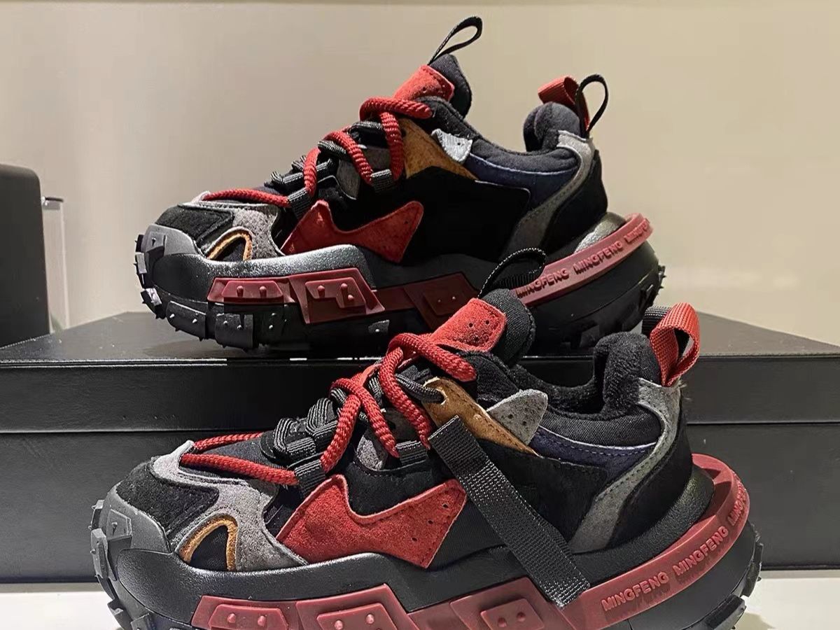 Thick Soled Height Enhancing Rebound Resistant Dad Shoes New Platform Men's Shoes Non Slip And Wear Resistant Casual Sports Shoes_vogvips.com
