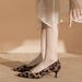 Pointy French Type New Leopard Print Thin Heel Shoes New Style Not Tired Feet Fashion Sexy Comfortable Pointy Shallow Heels_vogvips.com