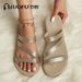 New Luofu Fashionable Summer Women's Comfortable Rubber Midsole Casual Sandals, Beach Home Shoes, Outdoor Pvc_vogvips.com