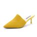 2024 Spring Summer New Pointed Toe Slippers For Women, Closed Toe, Stiletto Heel, Fashionable Fly Weave, Outdoor Wear,_vogvips.com