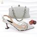 Women’s Shoes women's pointed shoes and bags with large rhinestones, ankle buckle chains, pointed red wine glass heels, suitable for wedding banquets_vogvips.com