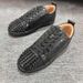 Electric Embroidery Velvet Flat Men's Casual Sports Single Shoes Rivet Cross-Border Hot Sale Wholesale In Stock_vogvips.com