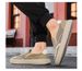 A Summer Casual Shoes, Breathable Canvas Shoes, Thin Mesh Men's Sneakers, Black_vogvips.com