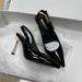 Women's Strappy Heels – Pointed Toe Dress Pumps (Patent Leather & Summer Style)_vogvips.com