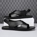 Hot Selling Sandals Summer Plus Size 48 New Made Of Genuine Leather, Men's Breathable Open Toe Outdoor Beach Shoes_vogvips.com
