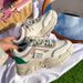 Spring New Sports Dad Shoes Thick Bottom Women's Korean Edition Color Blocked Lace Up Casual Running Single Shoe_vogvips.com
