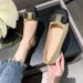 -style Chunky Heel Women's 2023 Spring And Autumn Elegant Color-blocked Shallow French Mid-heel High-heeled Shoes_vogvips.com