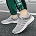 2025 Men's Casual Fashionable Sports Breathable Running Shoes, Outdoor Walking Training Tennis Shoes_vogvips.com