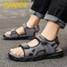 A Pair Of Simple, Lightweight, New Sports Sandals, Summer Style, Non-Slip Driving For Men, Beach Shoes, Wear-Resistant,_vogvips.com