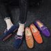 Men’s Shoes Hot Selling Large Size Casual Frosted Casual Pigskin Slip On Lazy Men's Toe Shoes_vogvips.com