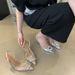 MTX Super Fairy Beautiful Sexy Pointed Toe Closed-Toe Sandals 2025 New Style One-Strap Outdoor High Heels Shoes_vogvips.com