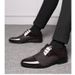 Men's Business Casual Shoes Breathable PU Leather Formal Loafers Slip-On Comfortable Office Wedding Dress Shoes Casual Shoes, Versatile Wedding Shoes_vogvips.com