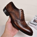 Blok British Oxford Men's Used Crocodile Pattern Leather Shoes Large Size_vogvips.com