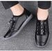 Men's Outdoor Casual Board Shoes, First-layer Cowhide Men's Outdoor Workplace Sports Shoes, Middle-aged Men's Shoes_vogvips.com
