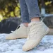 Unisex Warm Winter Boots Cotton Outdoor Sports Shoes Hiking Climbing Skiing Waterproof Warm Footwear Non-Slip Rubber Sole_vogvips.com