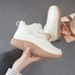 Mid-Top For Women 2025 Spring And Autumn New Style Student Leather Korean Version Versatile Casual Dad Sneakers Trendy_vogvips.com