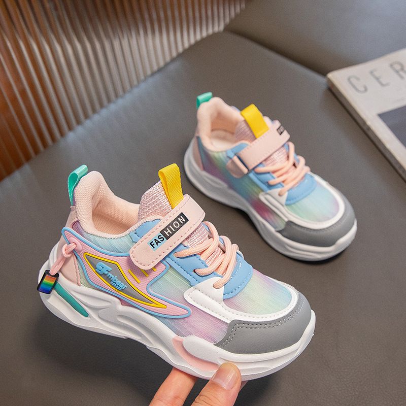 Girls' Sports Running 2026 Autumn New Dad Style Versatile Breathable Soft Sole Children's Elementary School Students_vogvips.com