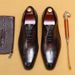 【 VIP Specialty 】 Top Layer Cowhide Formal For Men, Genuine Leather Pointed Business, British Carved Oxford Shoes_vogvips.com