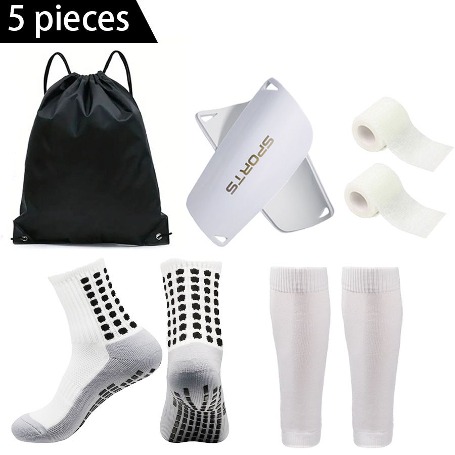 Unisex Outdoor Sports Combination Anti Slip Sports Football Socks Sports Ball Bag Bandage Socks Leg Guards Knee Pads_vogvips.com