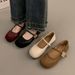 Popular Skirt, Gentle Style, Spring Granny Shallow For Women, French Style 2024, Paired With Mary Jan, Flat_vogvips.com