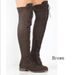 2020 Plus Size Riding Women's Front Lace-up Over-the-knee Low Heel Ankle Boots_vogvips.com